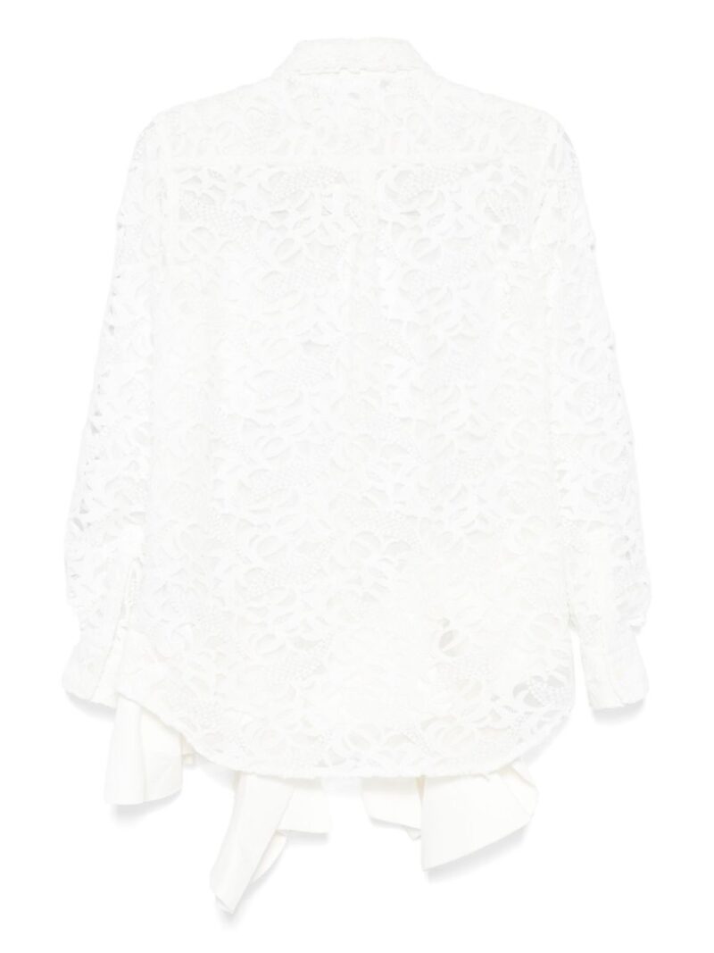 Comme Des Garçons guipure-lace shirt