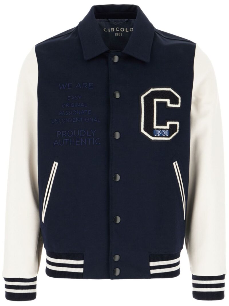 Circolo 1901  logo-appliqué varsity jacket