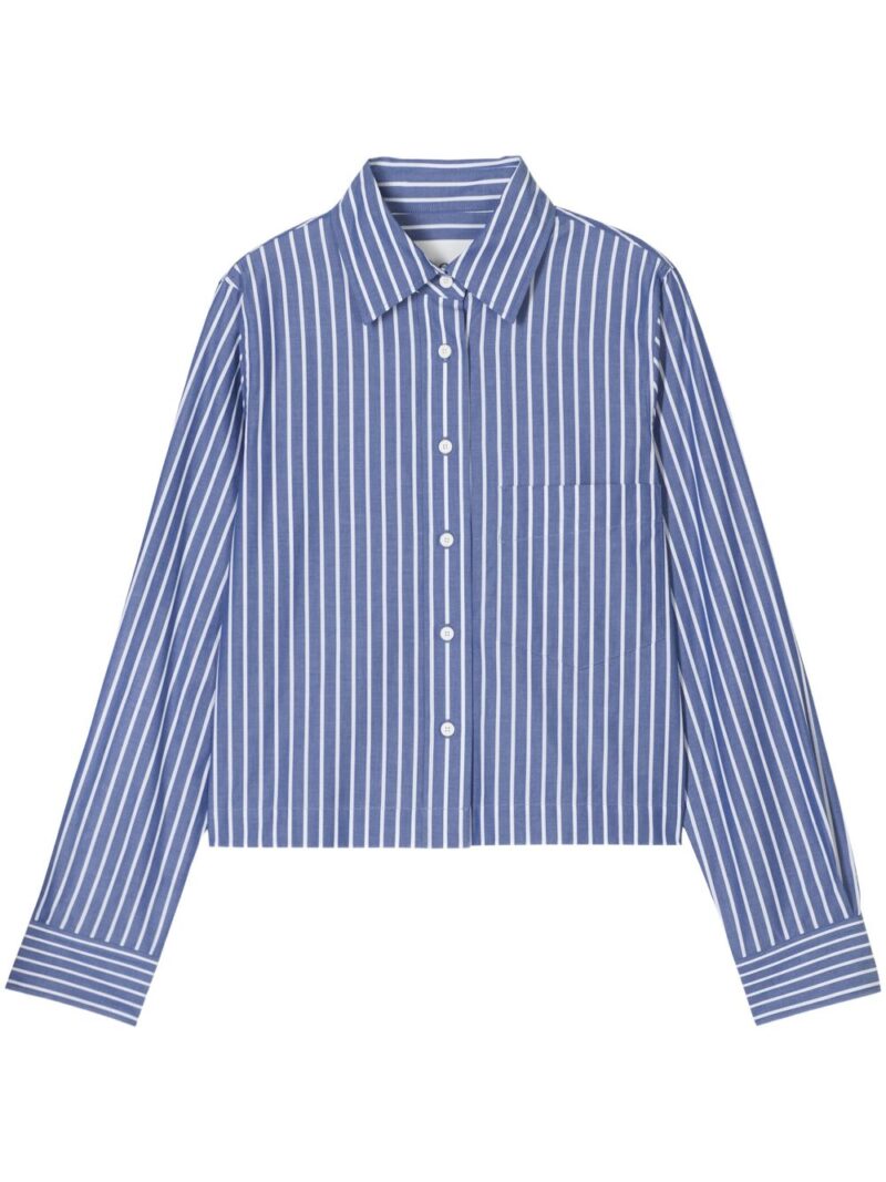 Closed  striped shirt