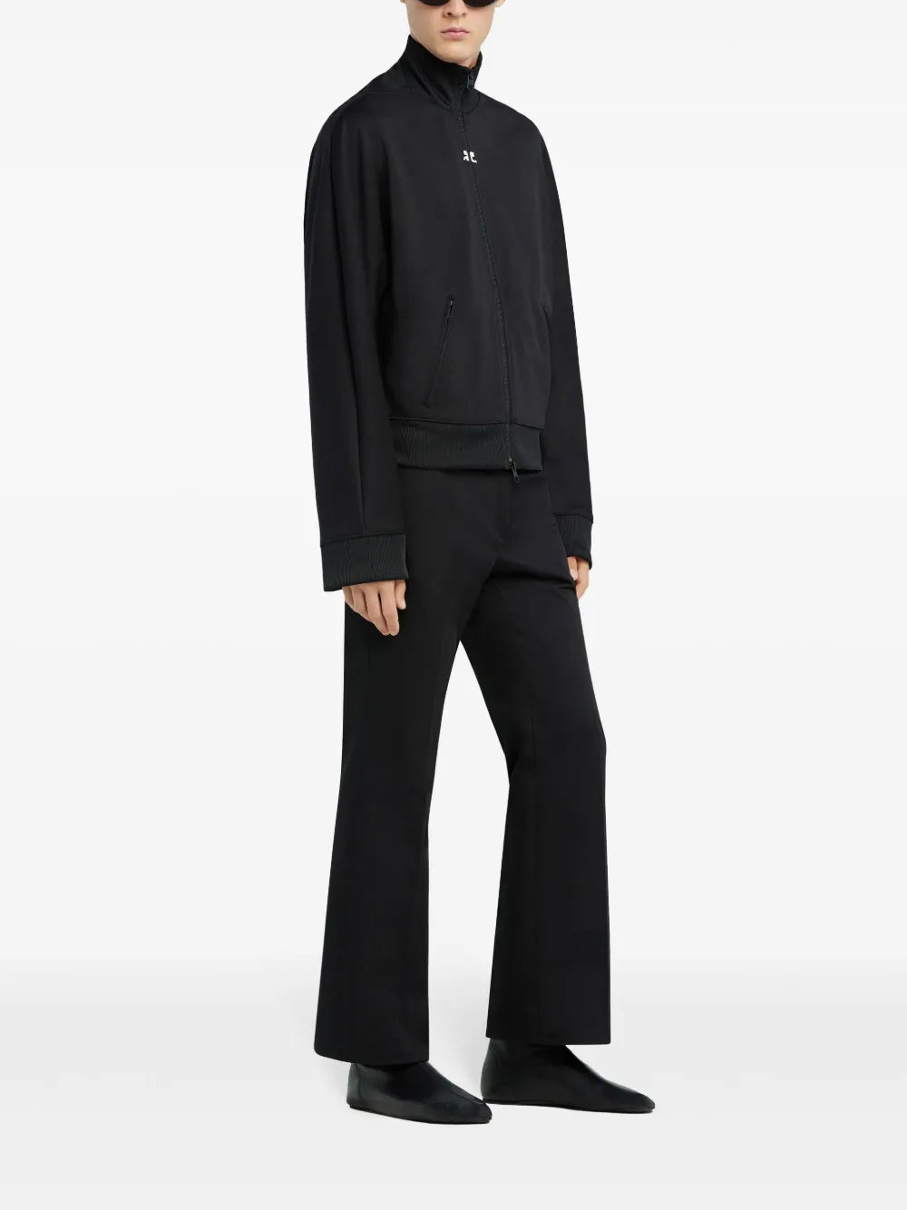 Courrèges logo-embroidered track jacket - Image 3