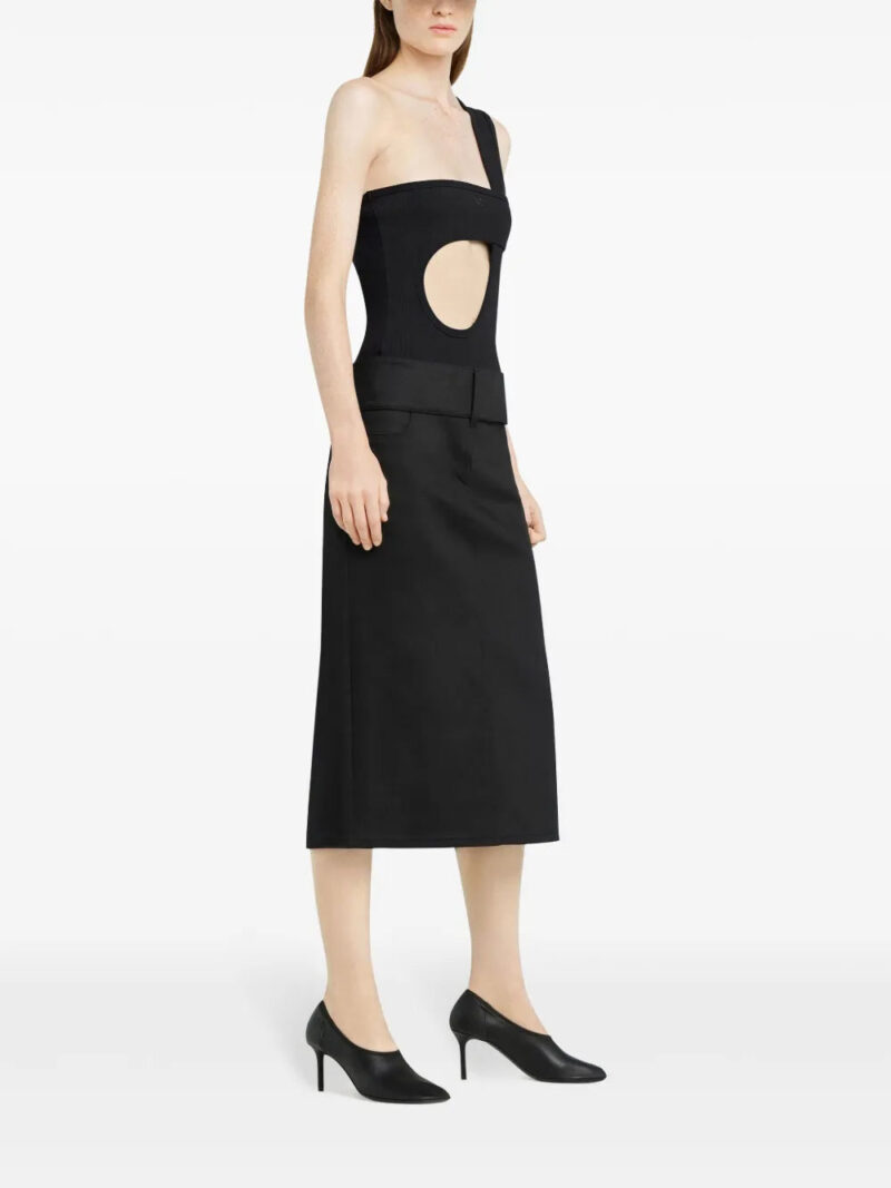 Courrèges  belted midi skirt