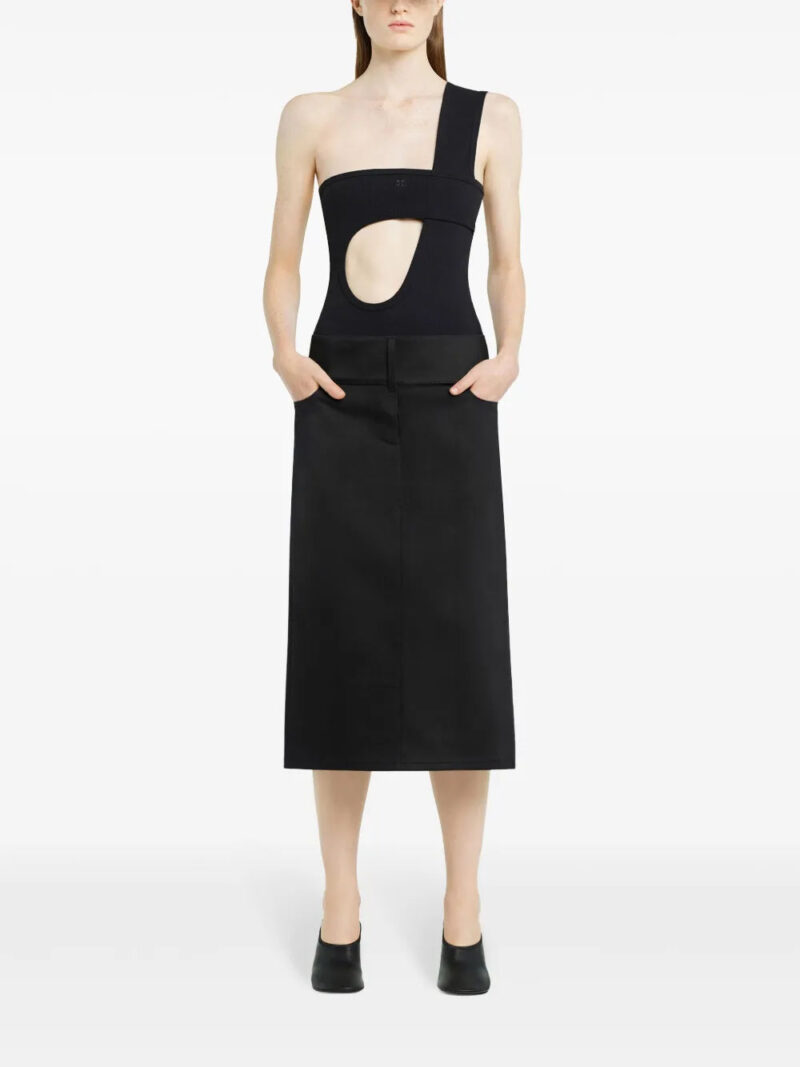 Courrèges  belted midi skirt