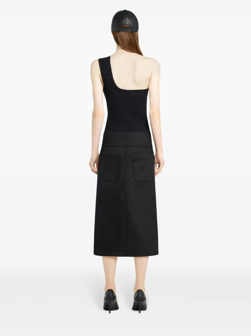 Courrèges  belted midi skirt