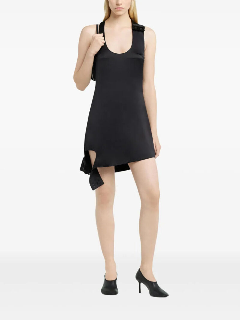 Courrèges  double-buckle satin dress