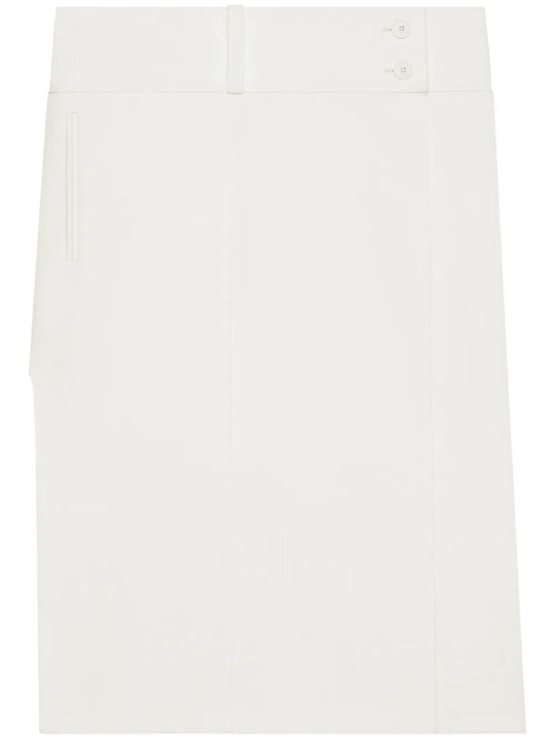 Courrèges  belted slit skirt