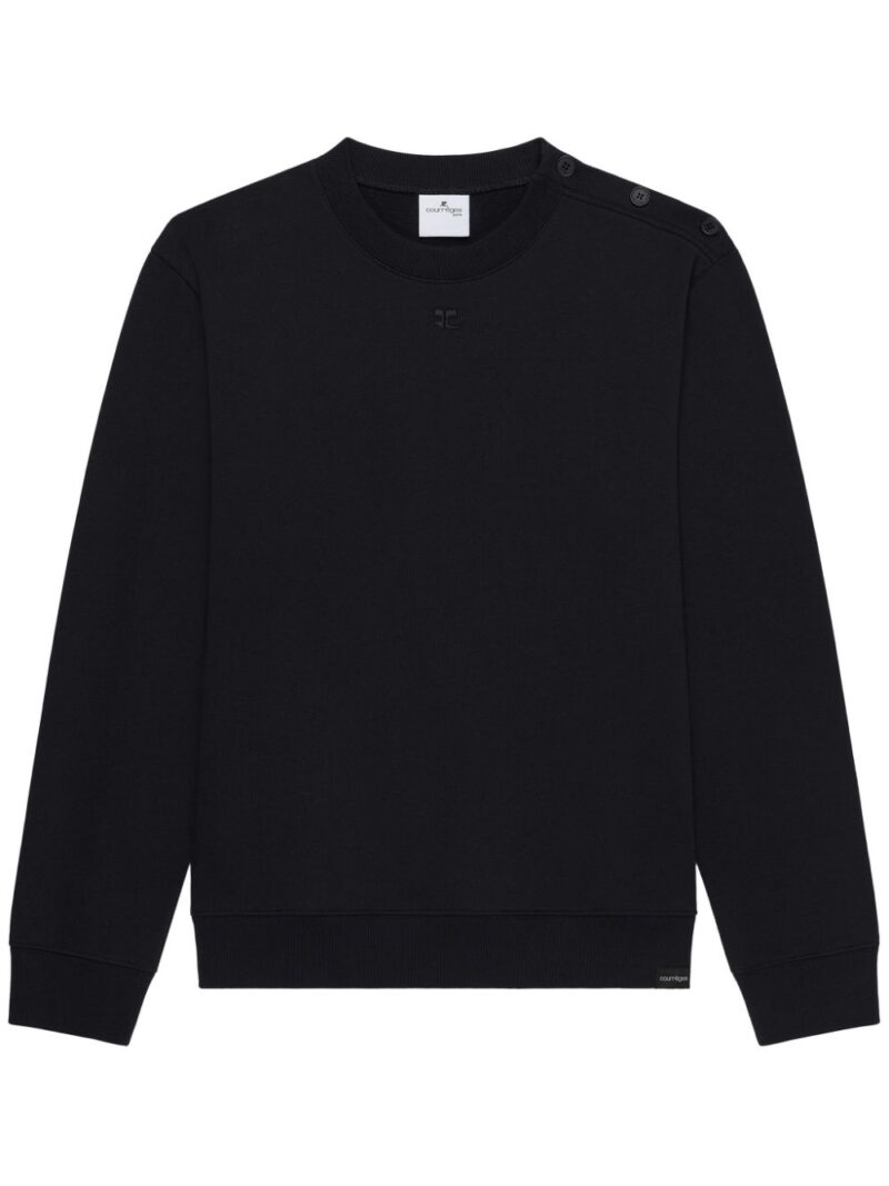Courrèges  buttoned jersey sweatshirt