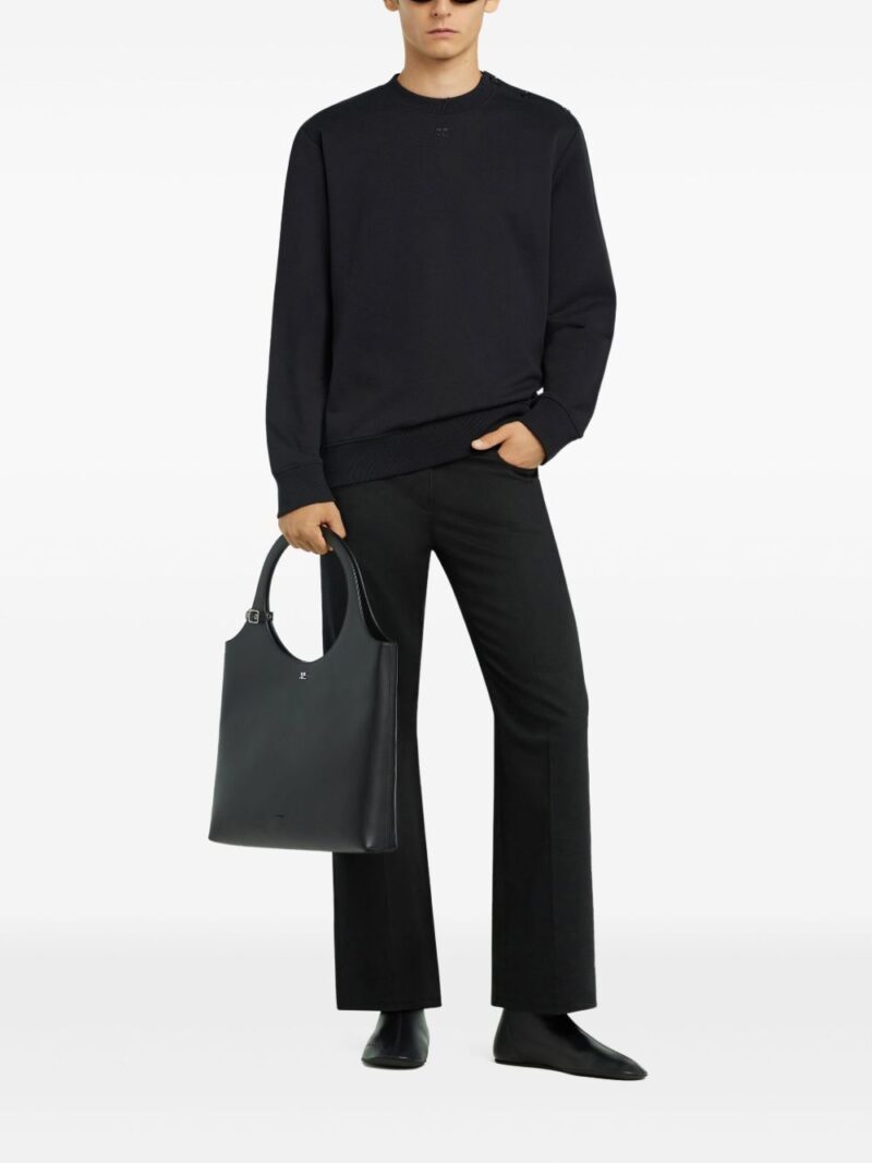Courrèges  buttoned jersey sweatshirt