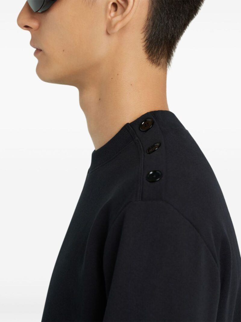 Courrèges  buttoned jersey sweatshirt