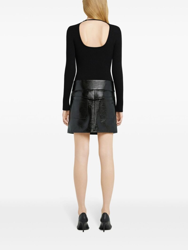 Courrèges belted mini skirt