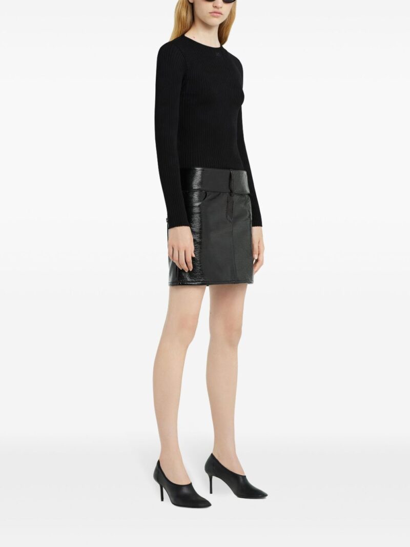 Courrèges belted mini skirt