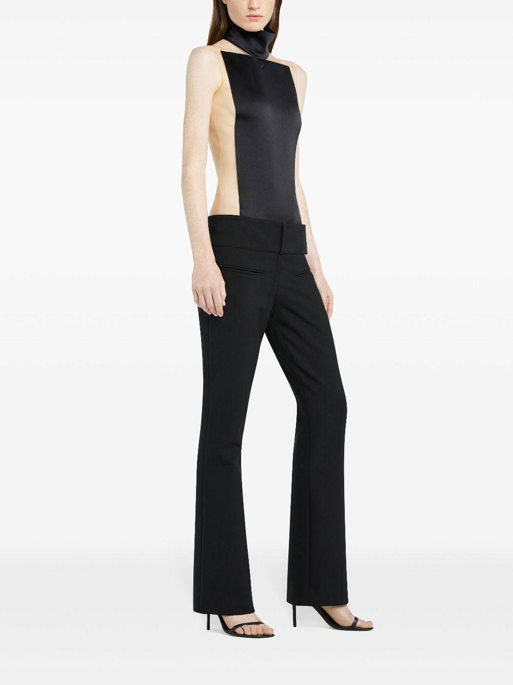 Courrèges belted flared pants - Image 3