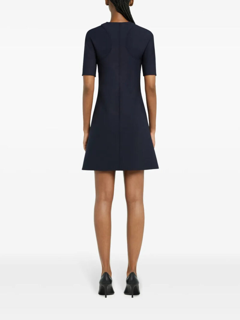 Courrèges A-line navy blue mini dress