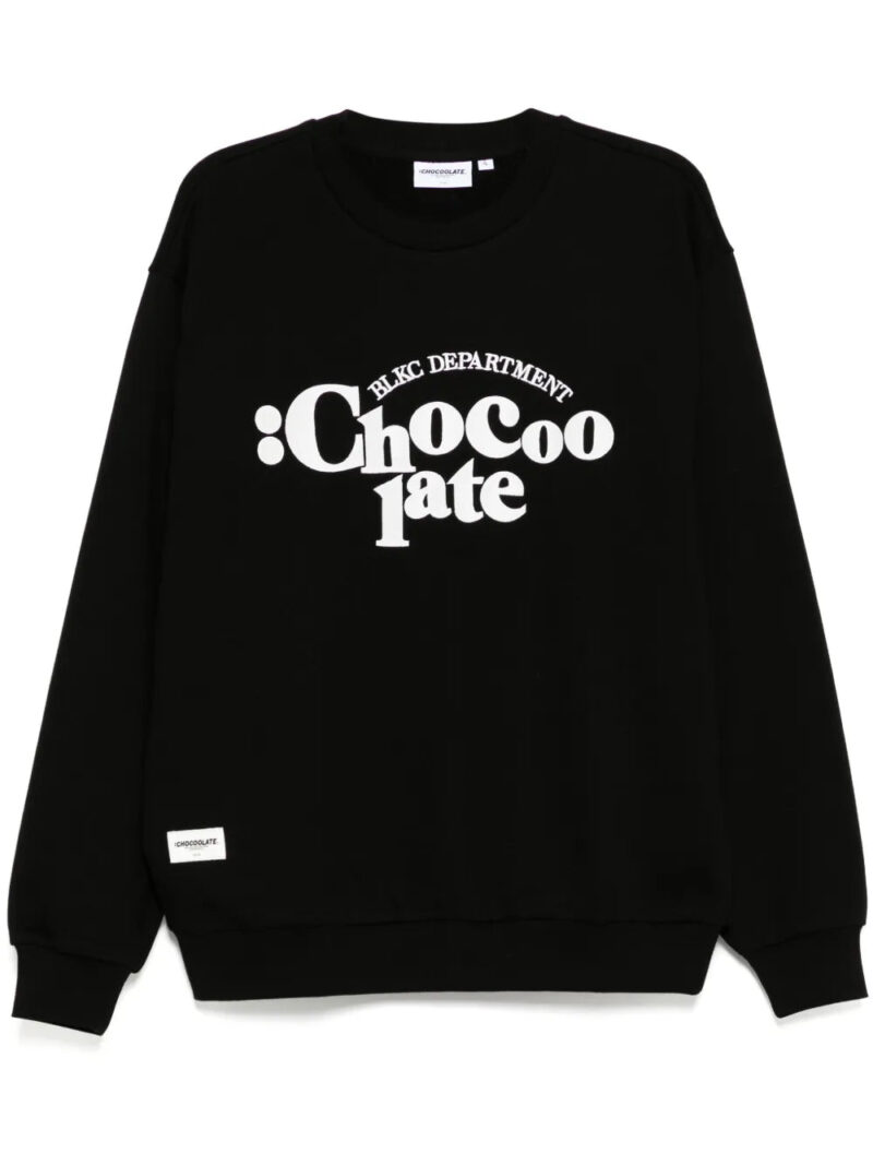 CHOCOOLATE  logo-embroidered sweatshirt