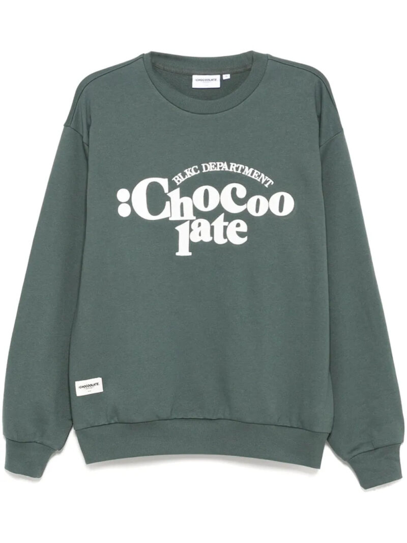 CHOCOOLATE  logo-embroidered sweatshirt