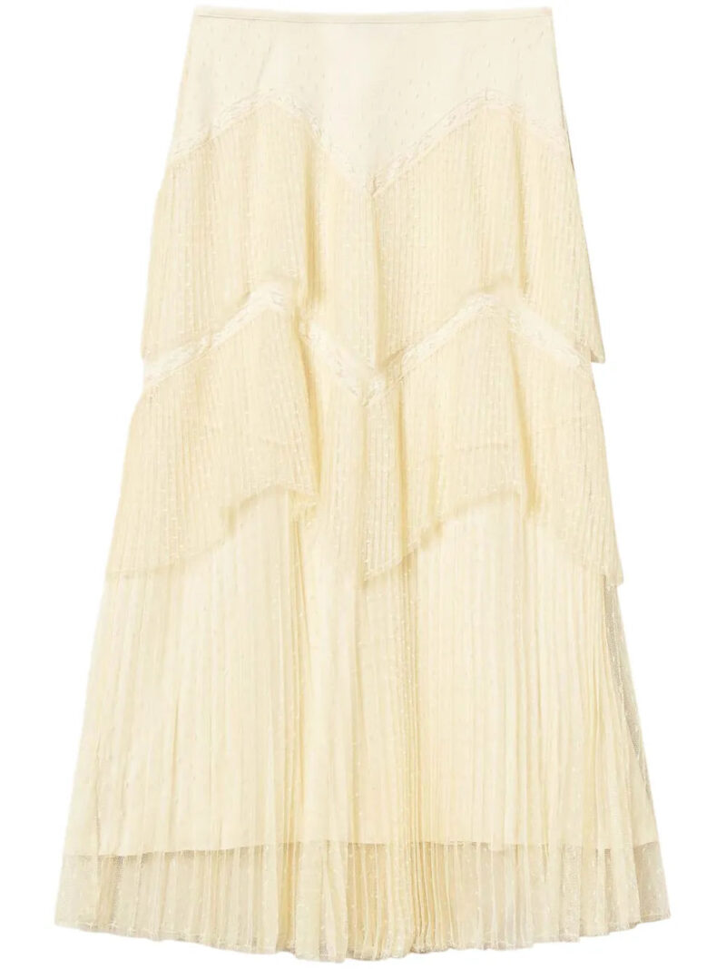TWINSET  pleated tulle maxi skirt
