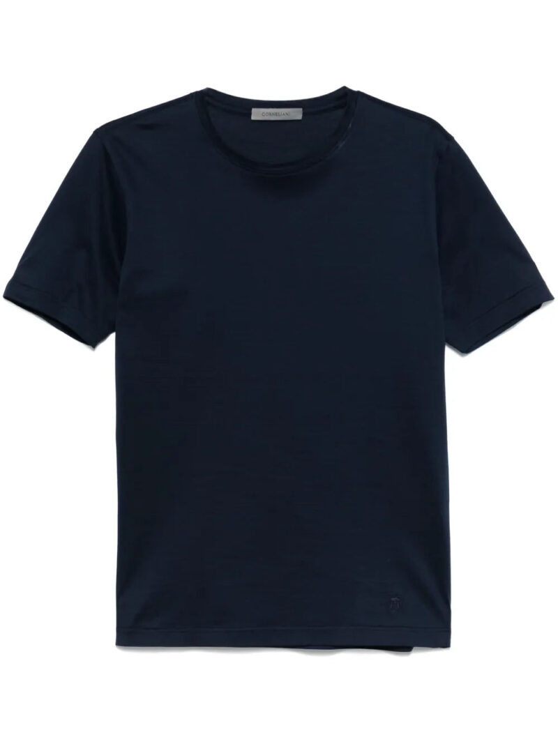 Corneliani  embroidered-logo T-shirt