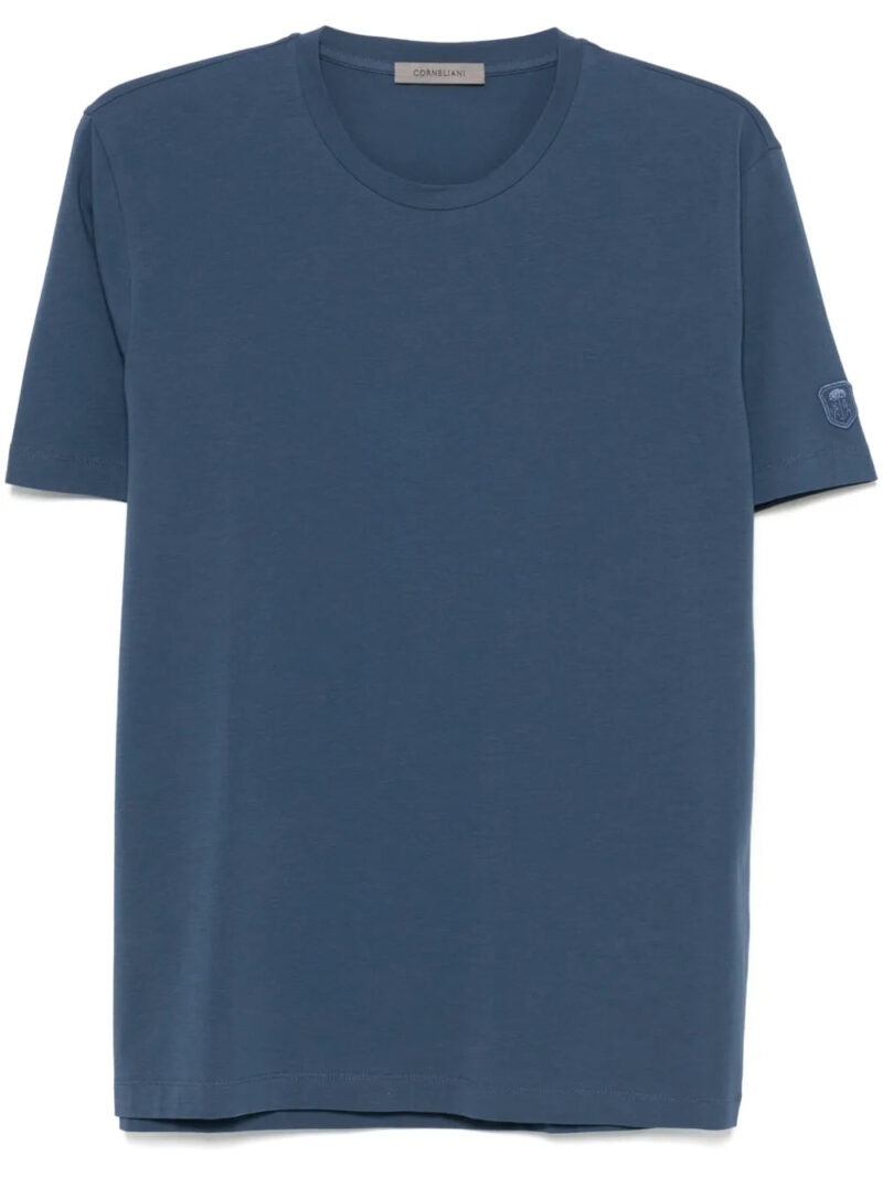 Corneliani  embroidered-logo T-shirt
