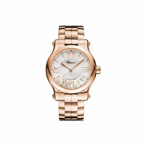 Chopard Happy Sport 18Kt Rose Gold 36Mm Ladies Watch
