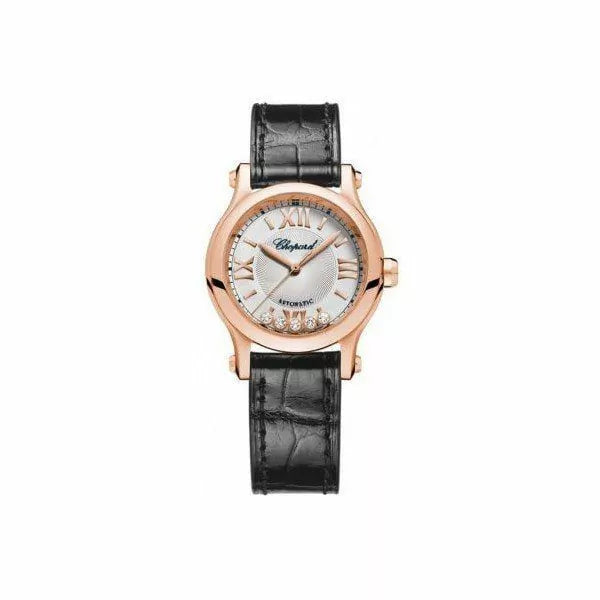 Chopard Happy Sport 18Kt Rose Gold 30Mm Ladies Watch