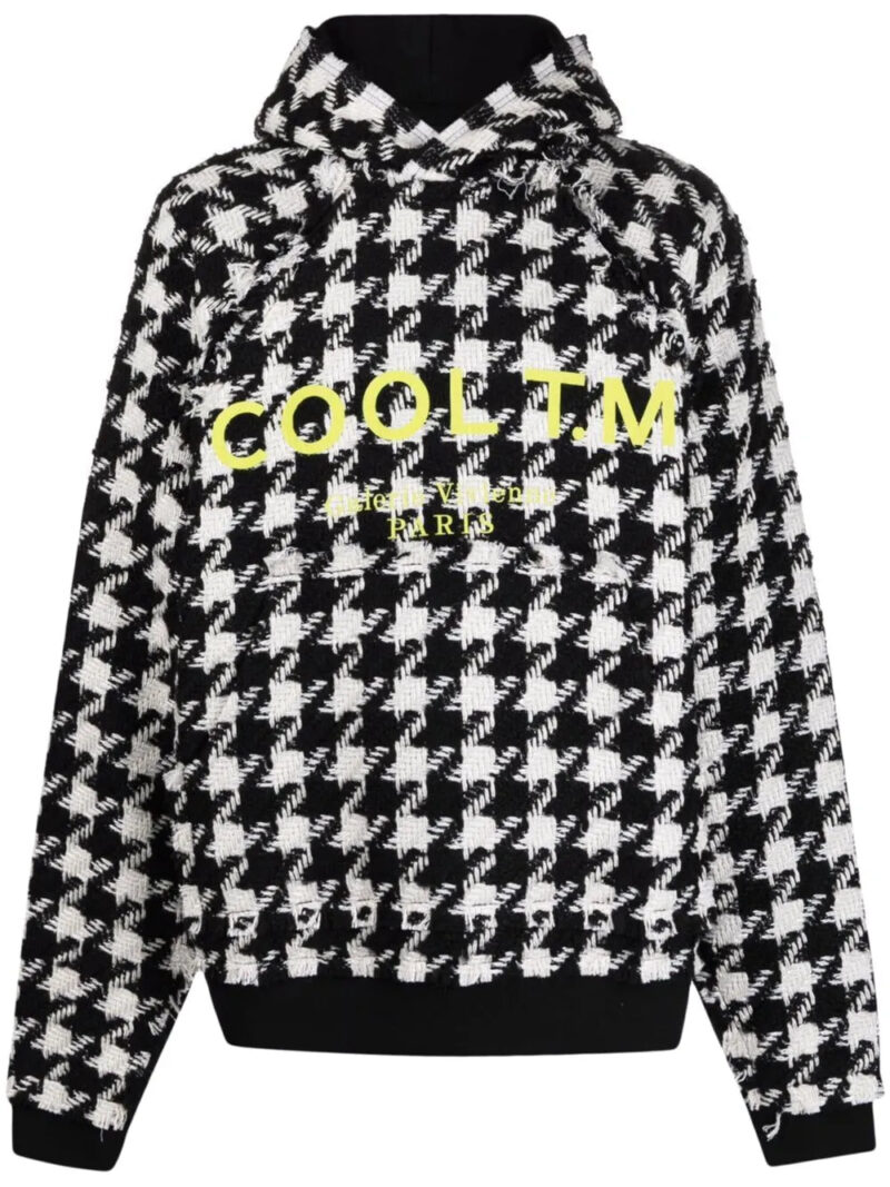 COOL T.M  houndstooth hoodie