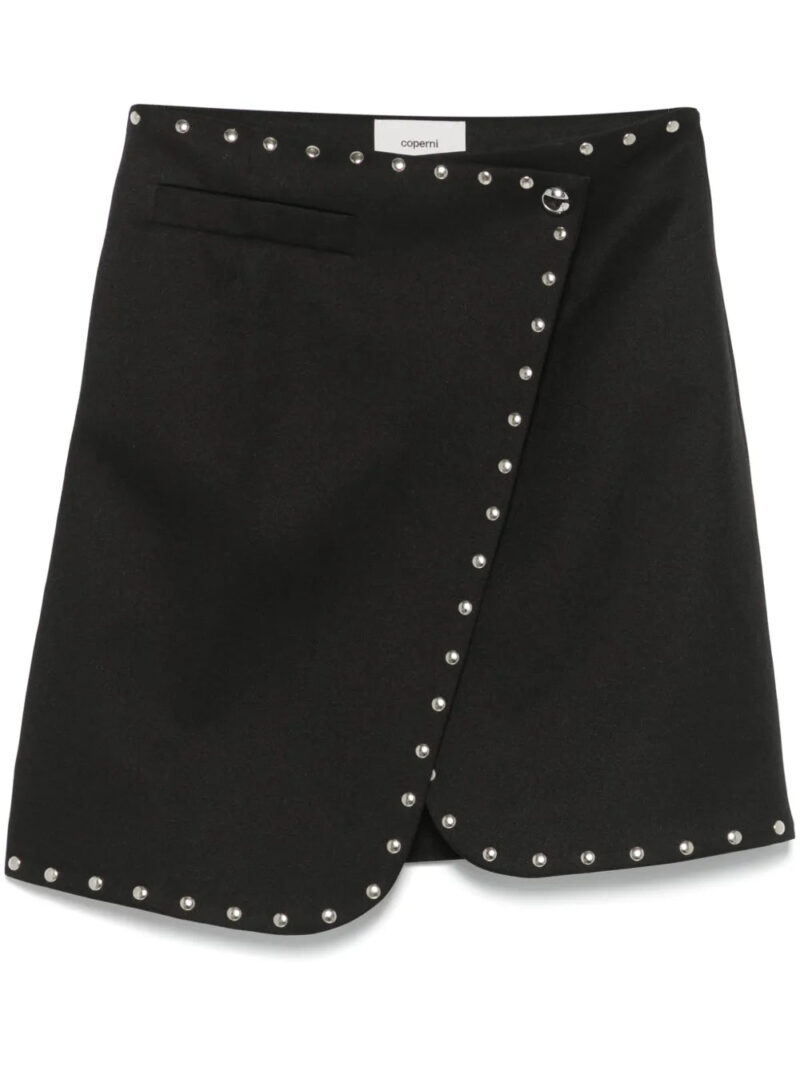 Coperni  studded wrap mini skirt