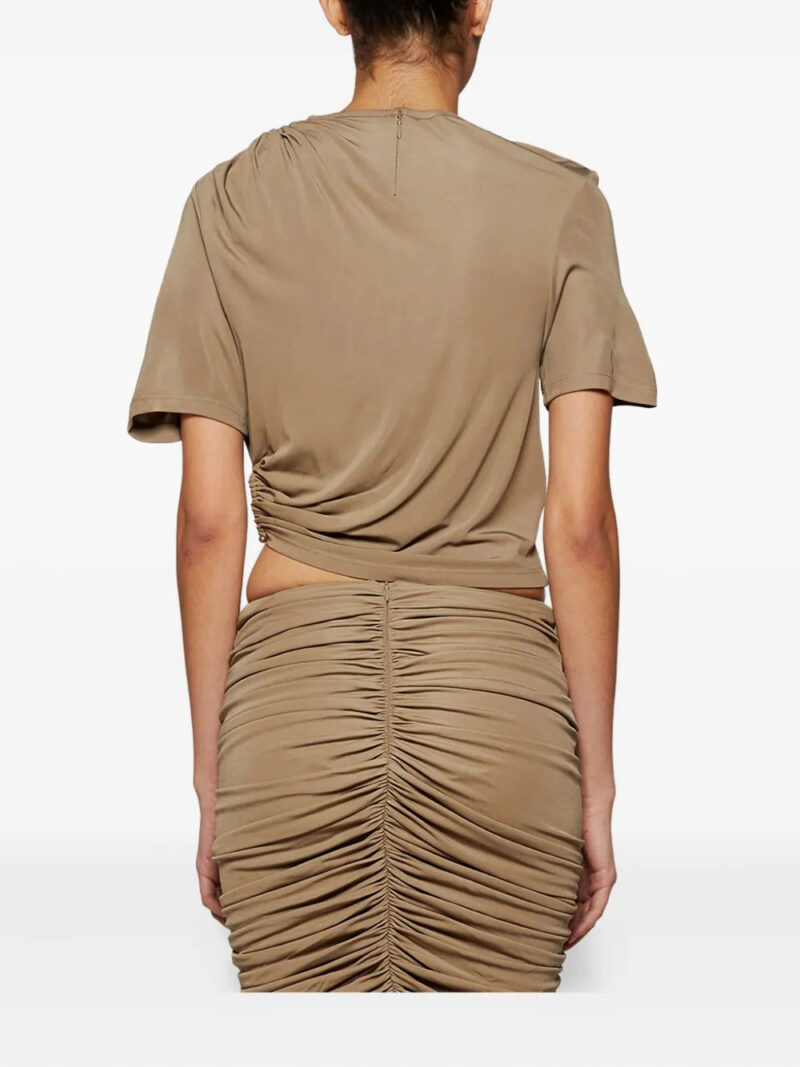 Christopher Esber  ruched ring-detail tee