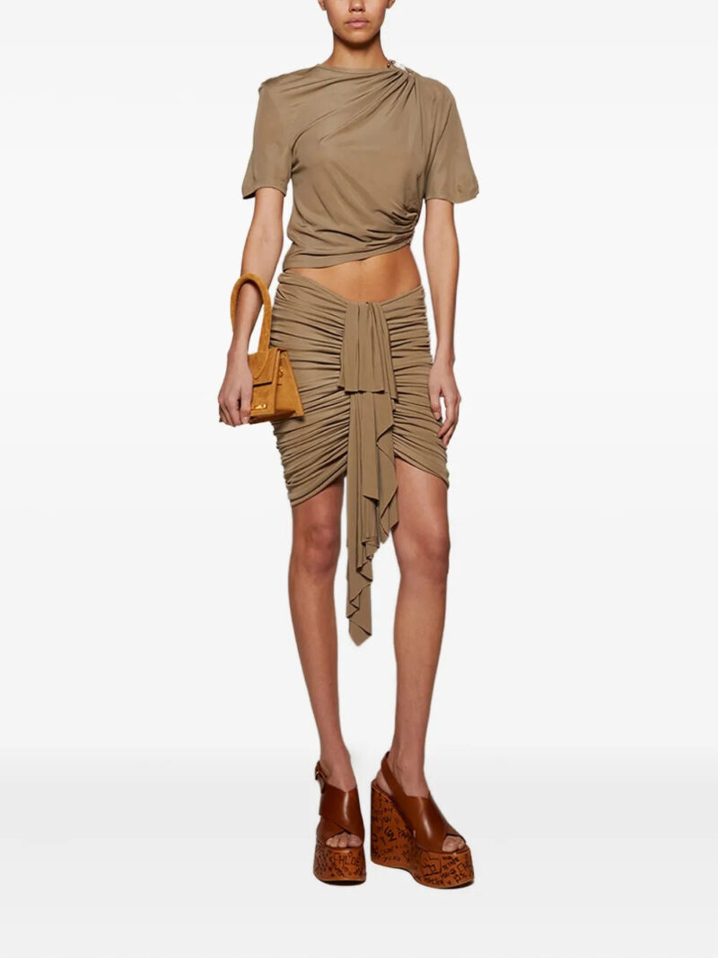 Christopher Esber  ruched ring-detail tee