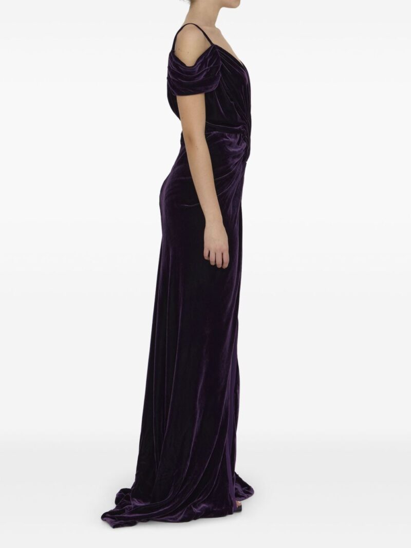 Costarellos  velvet gown dress