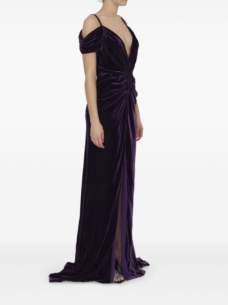 Costarellos  velvet gown dress