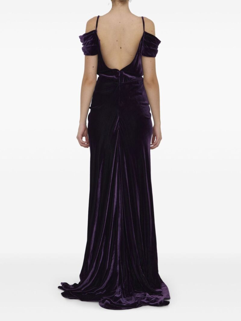 Costarellos  velvet gown dress