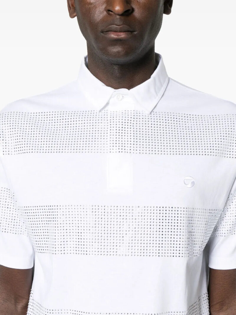 Coperni  crystal-embellished polo shirt