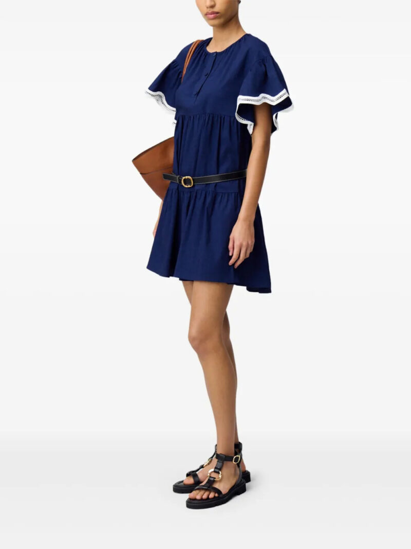 Claudie Pierlot  contrasting-trim mini dress