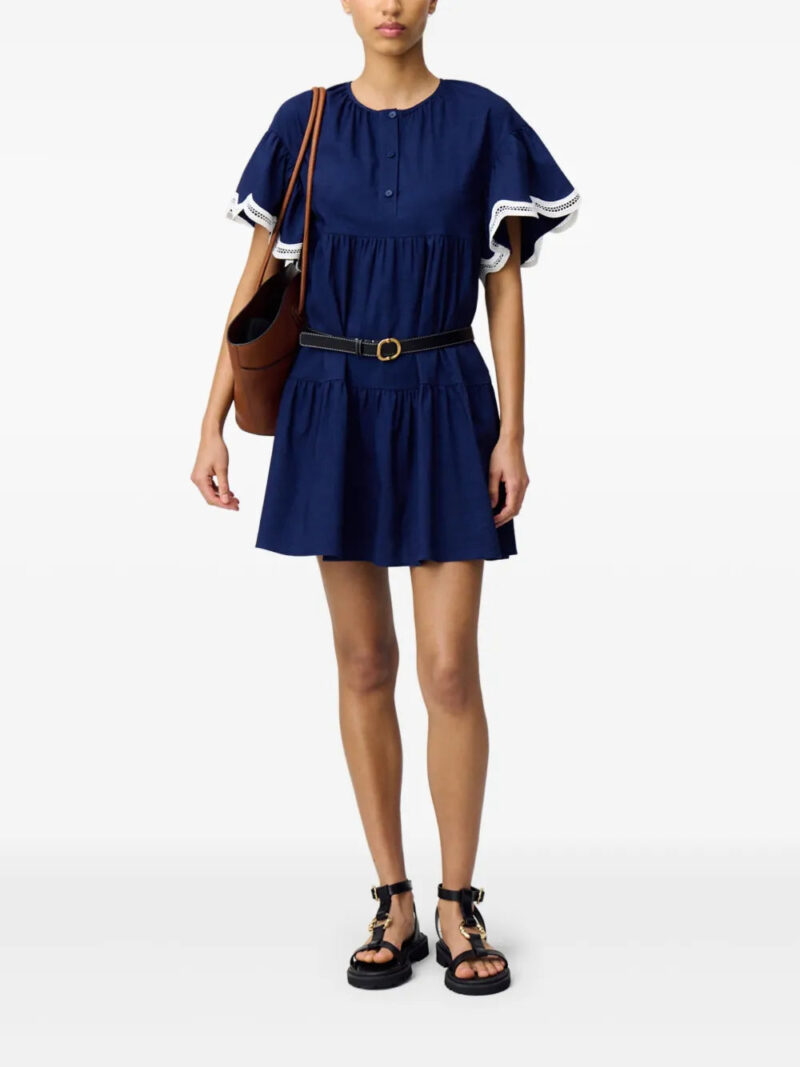 Claudie Pierlot  contrasting-trim mini dress