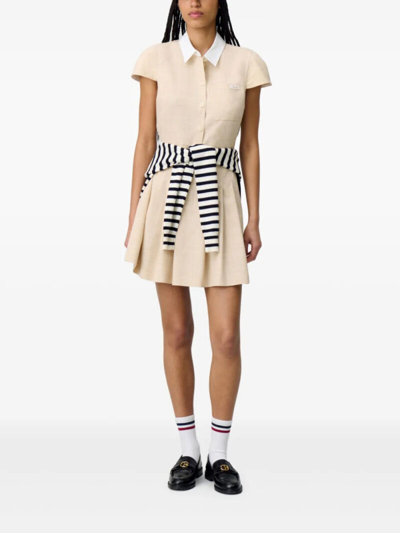 Claudie Pierlot  logo-embroidered shirtdress
