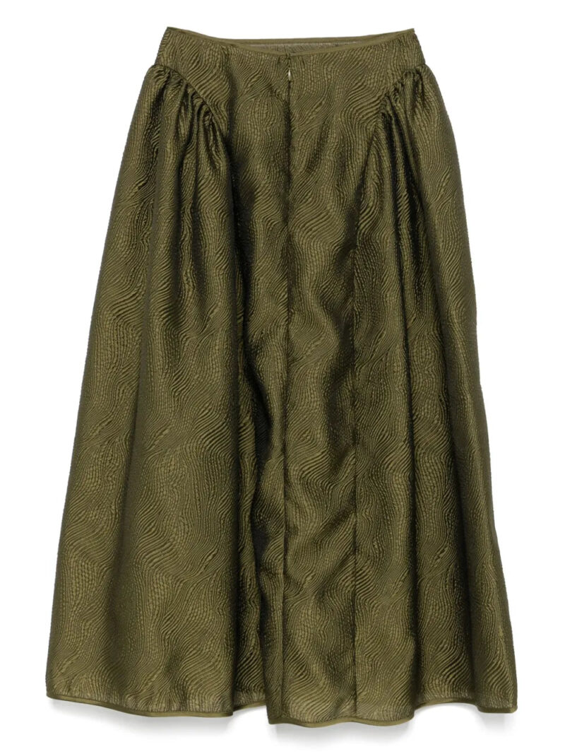 Cecilie Bahnsen textured midi skirt