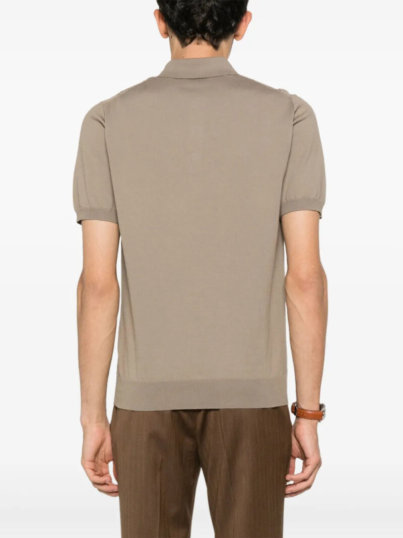 Corneliani panelled polo shirt