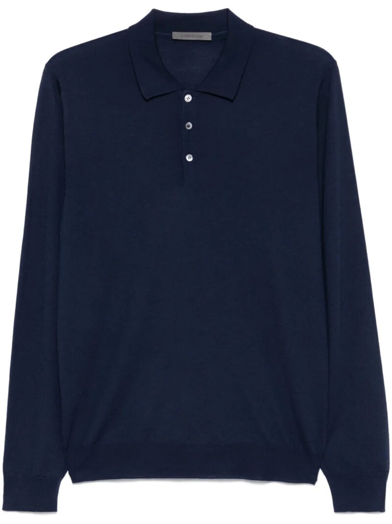 Corneliani  virgin wool polo shirt