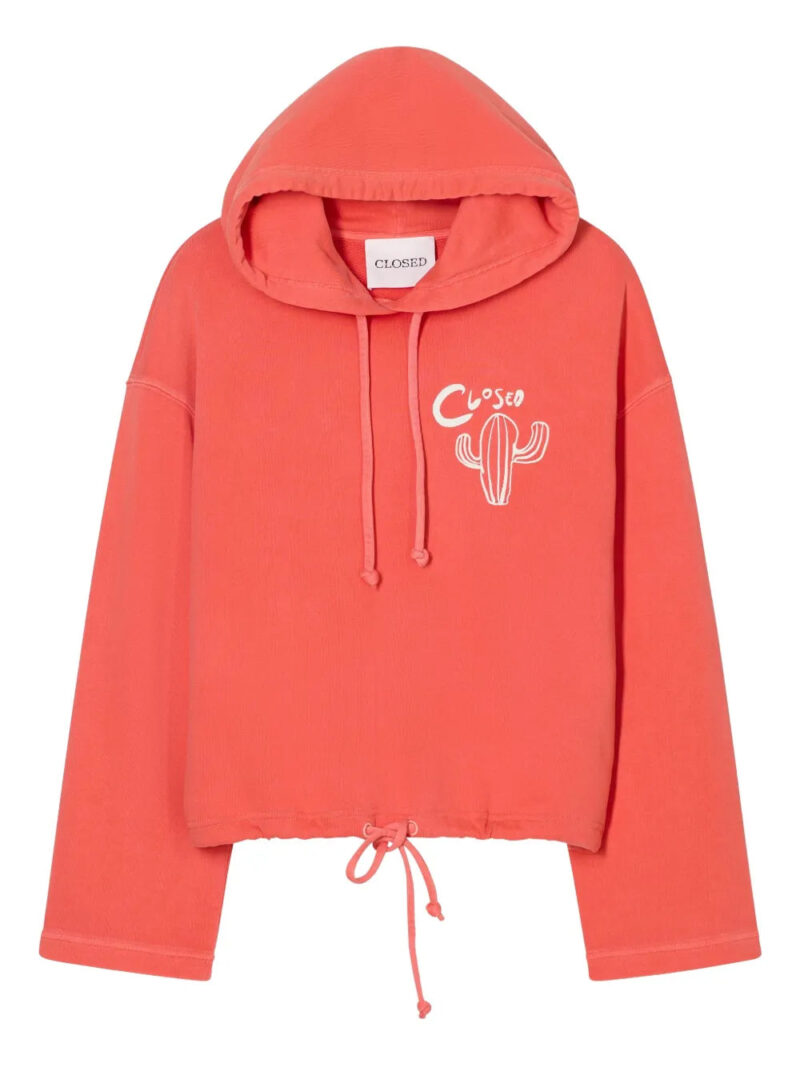Closed  logo-embroidered hoodie