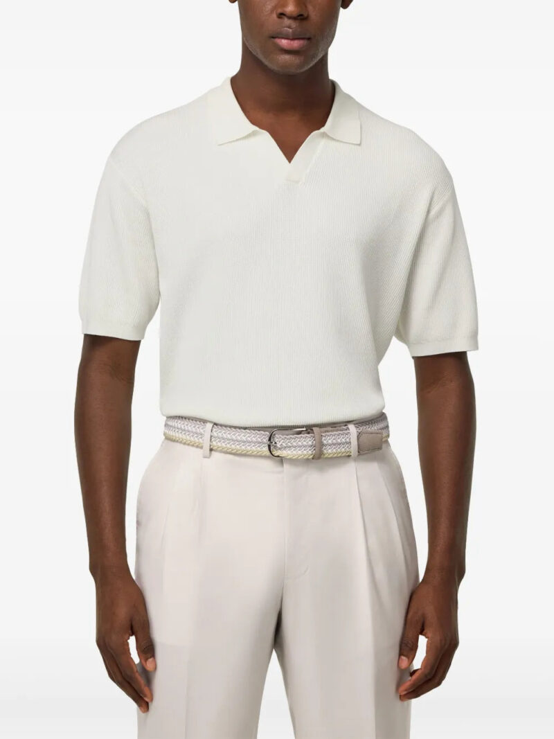 Boggi Milano knitted polo shirt