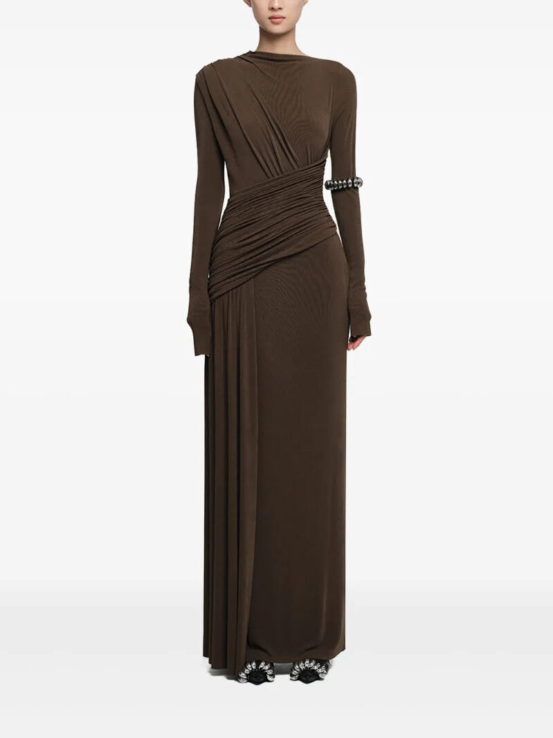 CHATS BY C.DAM  draped dress