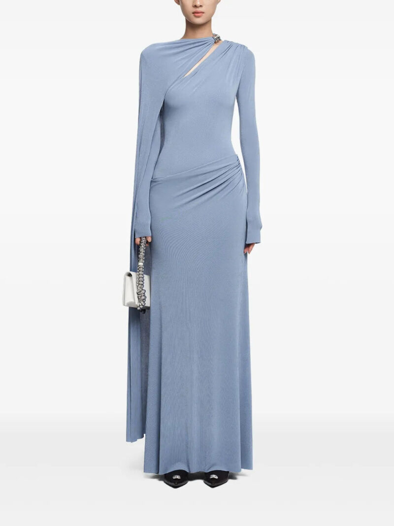 CHATS BY C.DAM  cape-sleeve dress