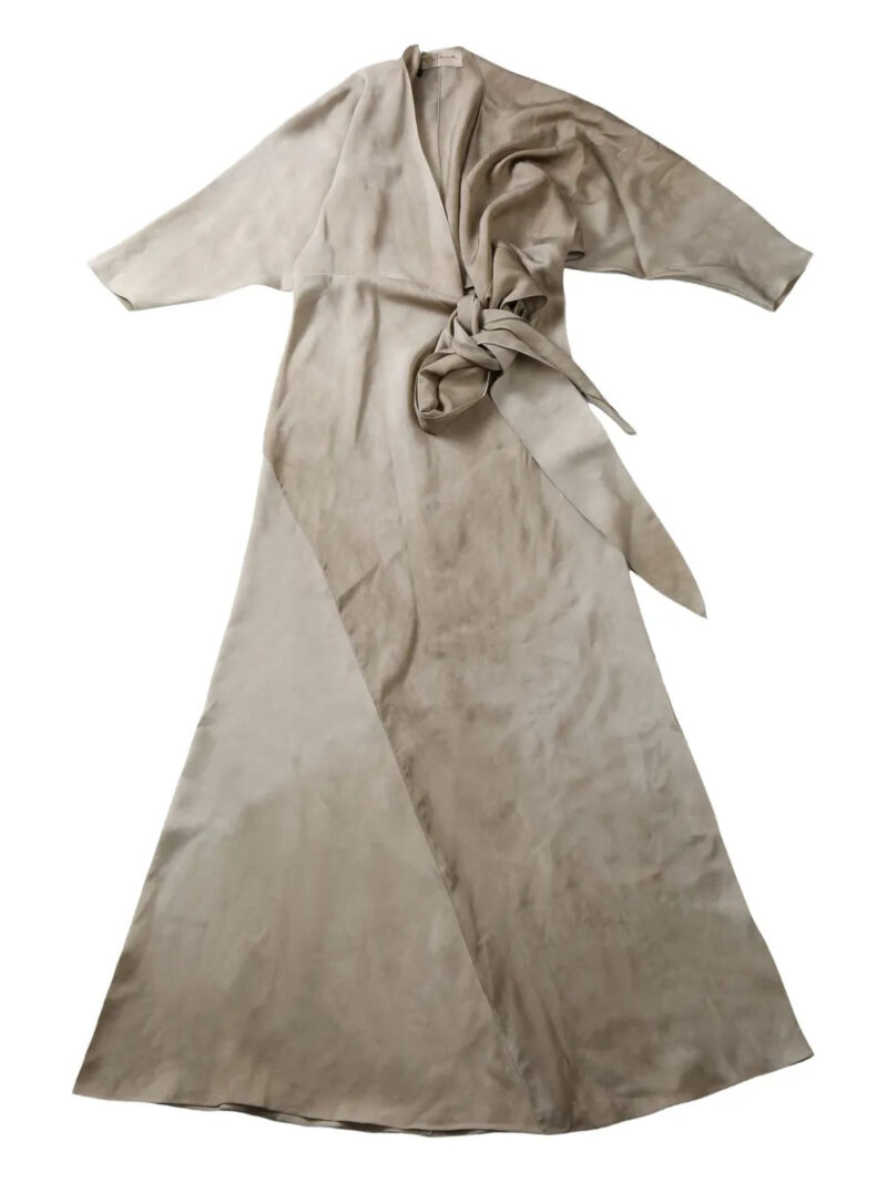Cortana wrap-design dress