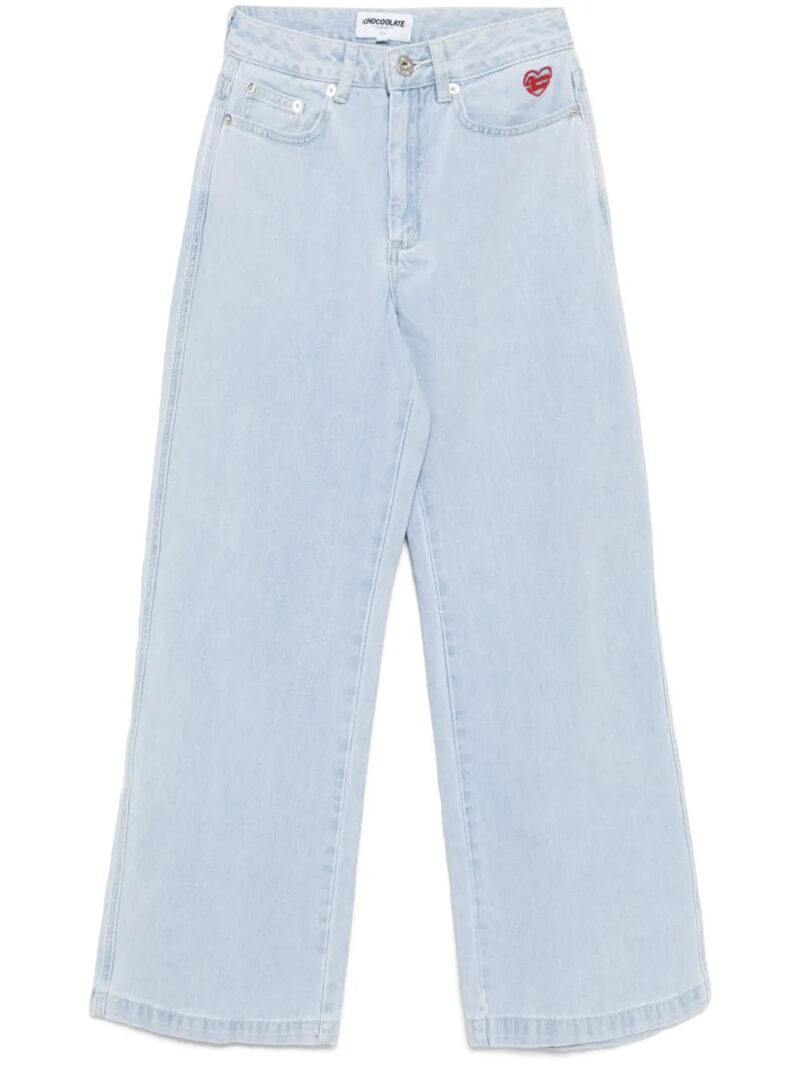CHOCOOLATE  wide-leg jeans