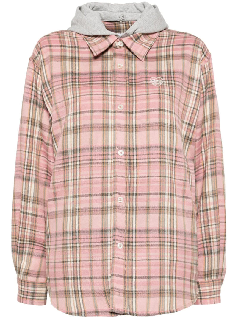 CHOCOOLATE  logo-embroidered shirt