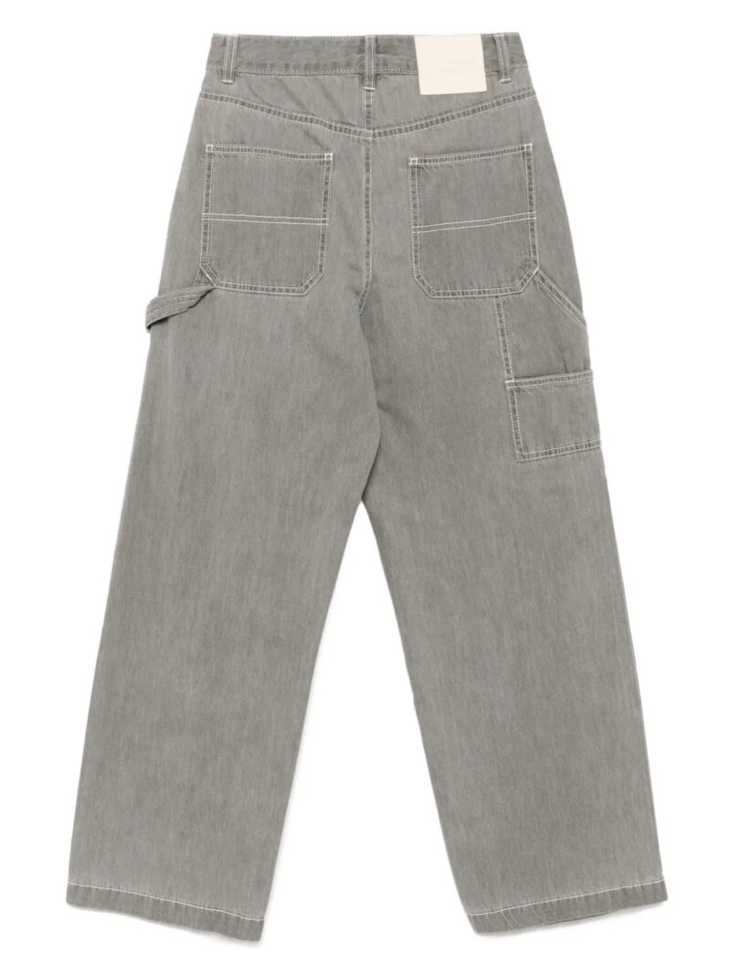 CHOCOOLATE  wide-leg work jeans