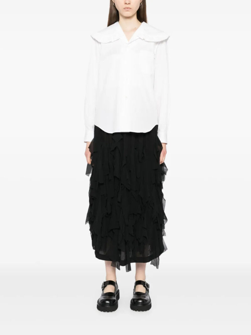 Comme Des Garçons Girl  frill wide-collared shirt