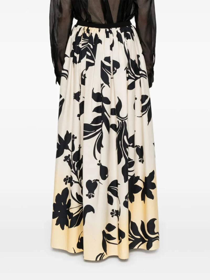 CO.GO  floral-print maxi skirt