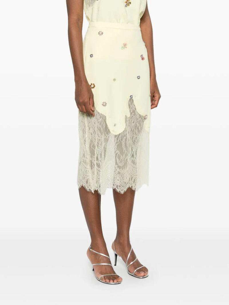 Costarellos  crepe cady midi skirt