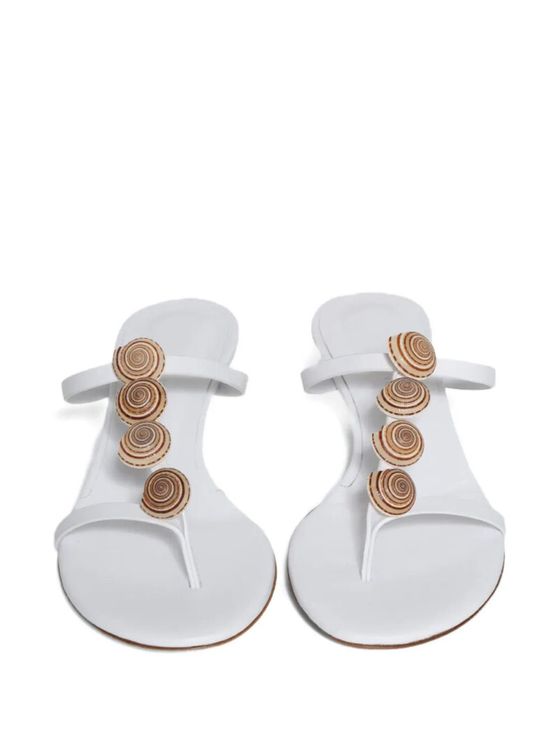 Christopher Esber  40mm Sundial seashell heeled sandals
