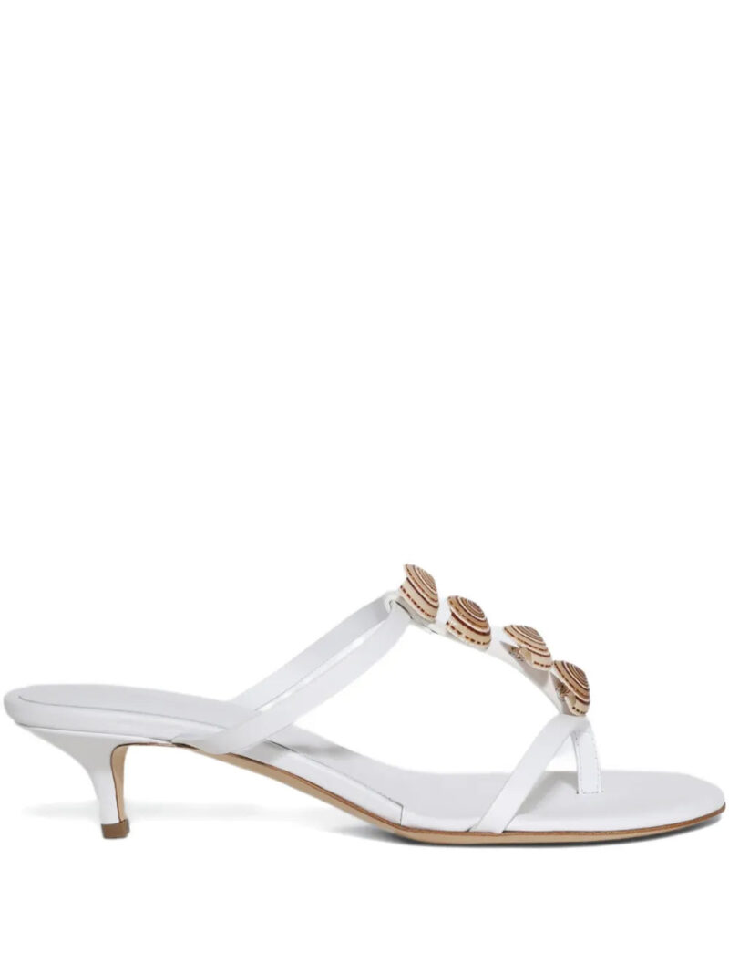 Christopher Esber  40mm Sundial seashell heeled sandals